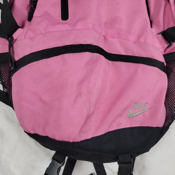 Nike Pink Black Backpack School College Camping Hiking Travel Storage main image 6